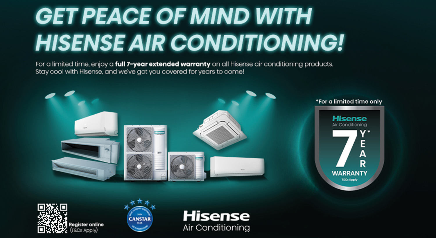 Hisense Warranty Offer for new Purchases