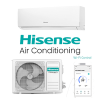 Hisense J-Series HAWJ12KR-SET 3.5kW Wall Split Wifi Air Conditioning System