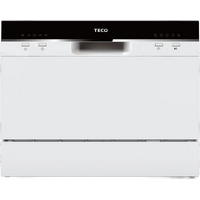 TECO Compact 6 Place Benchtop White Dishwasher TDW06WCM