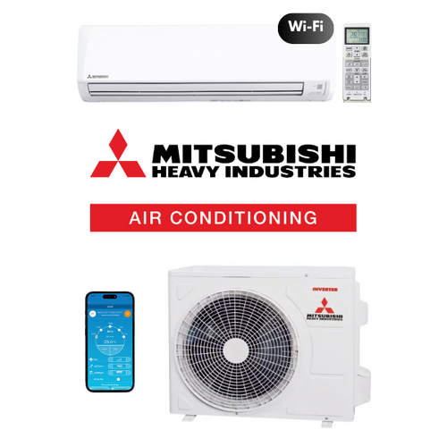 Mitsubishi Heavy (MHI) Bronte WiFi DXK24ZRA-WF1 7.1kW Wall Split Air Conditioning System