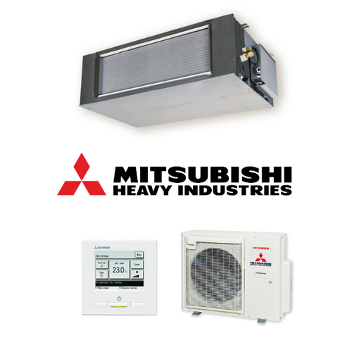 Mitsubishi Heavy (MHI) FDUA100AVNPWVH-RC-EXZ3A 10.0kW Ducted 1 Phase Air Conditioning System