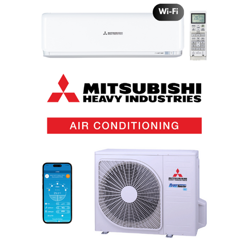 Mitsubishi Heavy (MHI) Avanti Plus Wi-Fi SRK20ZSXA-WF-Set 2.0kW Wall Split Air Conditioning System